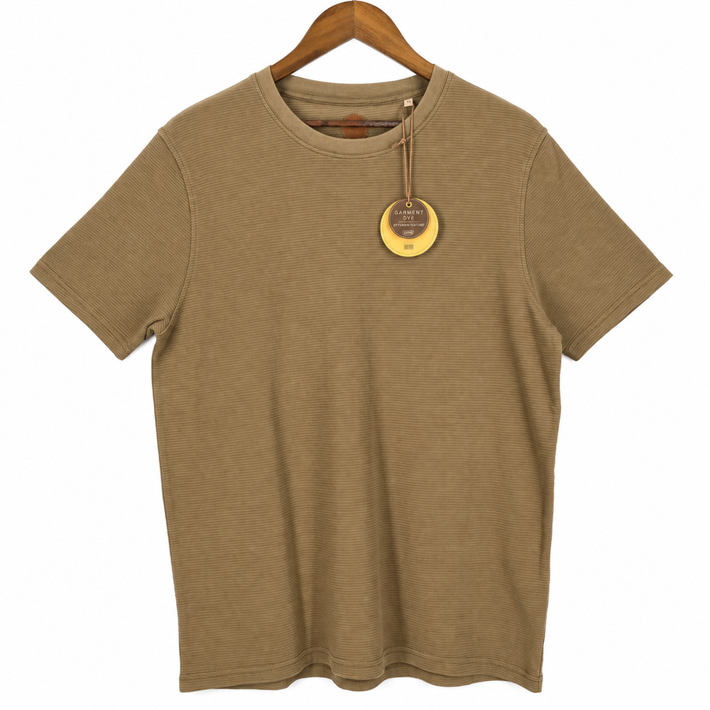 Common People Waffle Knit Tee Size Medium Brown Coastal